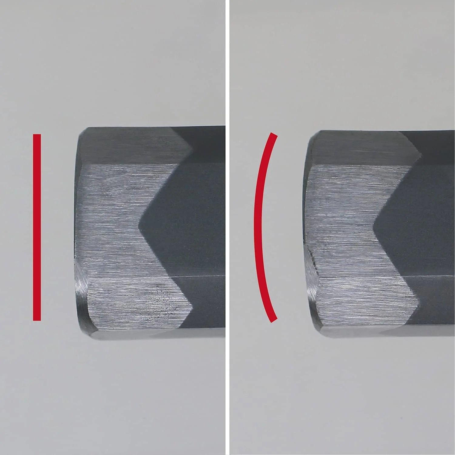 Двосторонній молоток з восьмикутною головою, 300г, (срібний) - Зображення 3