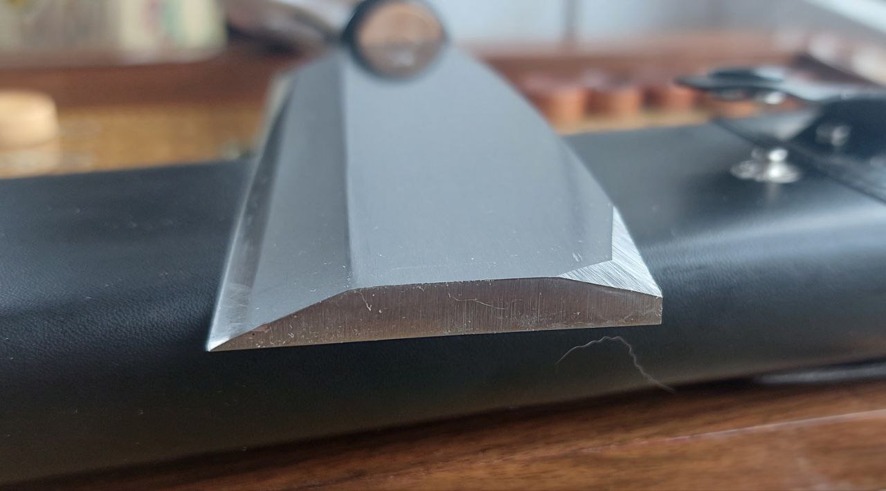 Японська сокира NATA 150 ㎜ з піхвами (одностороння заточка) - Зображення 4