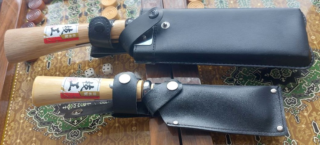 Японська сокира NATA 150 ㎜ з піхвами (одностороння заточка) - Зображення 2